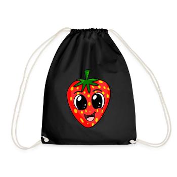 Fraise - Sac de sport léger - noir - Devant