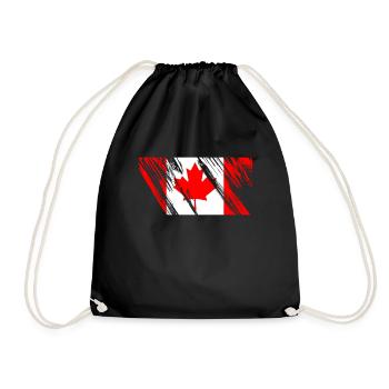 Canada - Drawstring Bag - black - Front