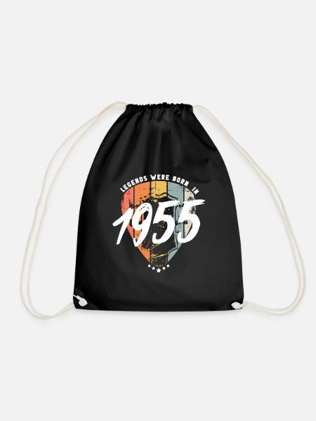 1955 Geburtstag Gitarre Gitarrist - Turnbeutel - Schwarz