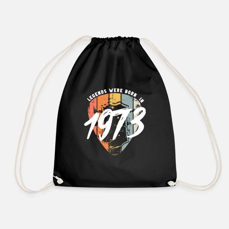 1973 Geburtstag Gitarre Gitarrist - Turnbeutel - Schwarz