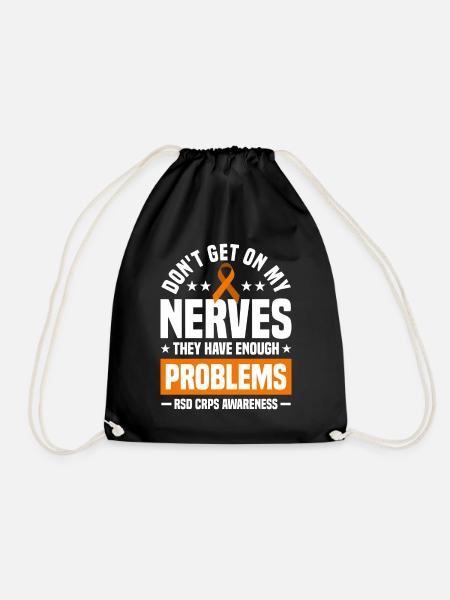 Patient RSD CRPS Gift - Drawstring Bag - black