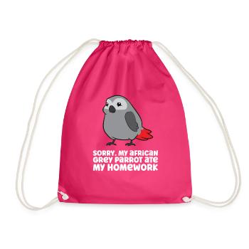 Je suis désolé que mon perroquet gris africain - Sac de sport léger - fuchsia - Devant
