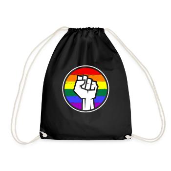 Les personnes LGBT - Sac de sport léger - noir - Devant