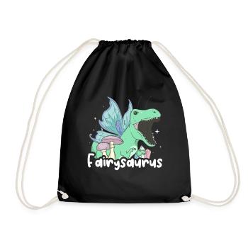 Fairycore Esthétique Fée Fée Dinosaure Fairysaurus - Sac de sport léger - noir - Devant