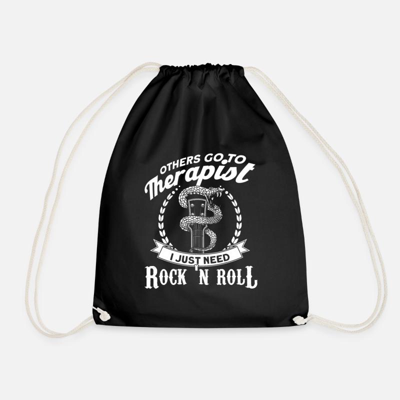 Rock And Roll Spieler Rock Gitarre Rock N Roll - Turnbeutel - Schwarz