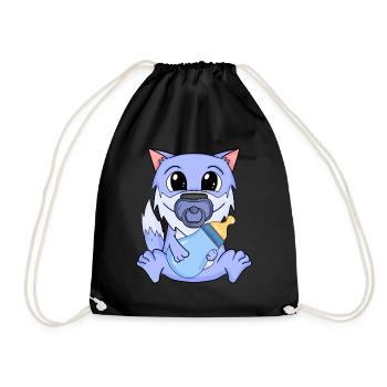 Baby Wolf - Turnbeutel - Schwarz - Vorne