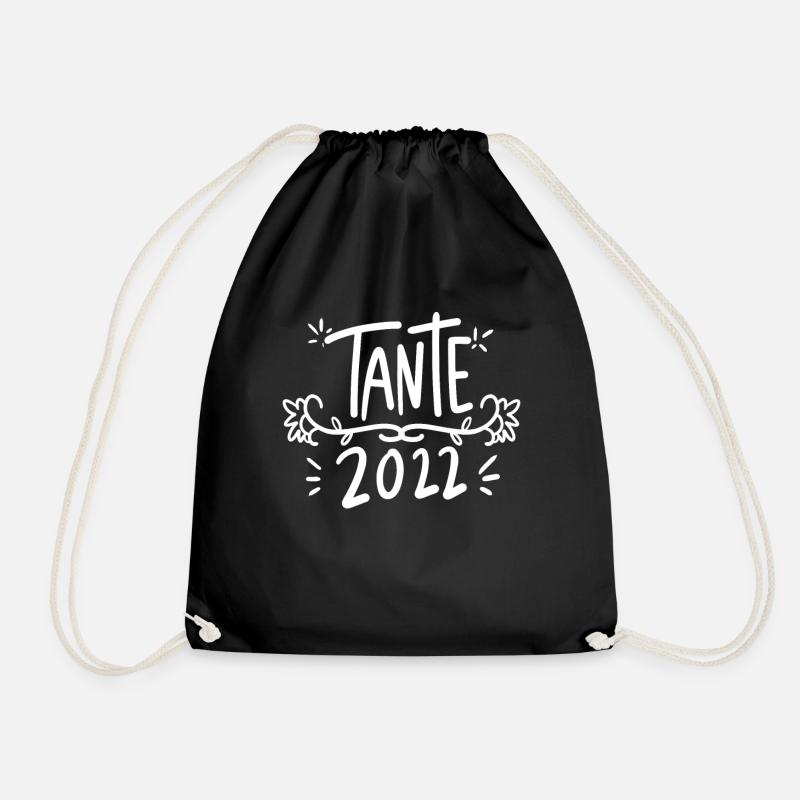 Tante 2022 - Tante werden - Turnbeutel - Schwarz