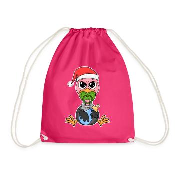 Bébé Vautour Noël - Sac de sport léger - fuchsia - Devant