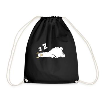 Pyjama Lama fatigué Amour Lamas - Sac de sport léger - noir - Devant