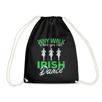 Danse irlandaise, Step dance, Culture irlandaise, Danse - Sac de sport léger - noir - Devant