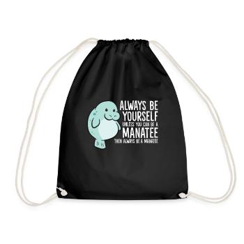 Soyez toujours vous-même à moins de connaître un lamantin - Sac de sport léger - noir - Devant
