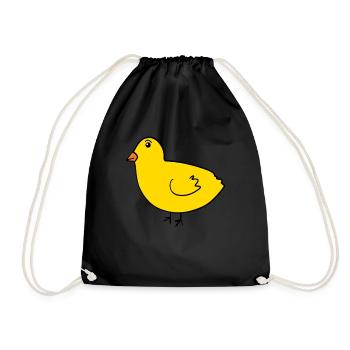Chick - Drawstring Bag - black - Front
