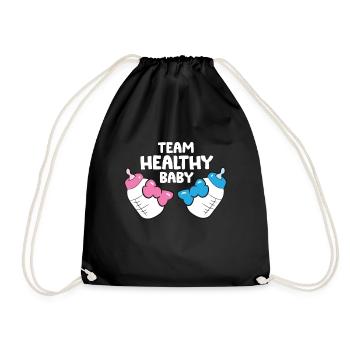 Équipe de genre Healthy Baby Fun Baby Shower - Sac de sport léger - noir - Devant