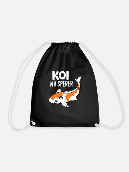 Koi-Flüsterer Aquarium Japanische Koi - Turnbeutel - Schwarz