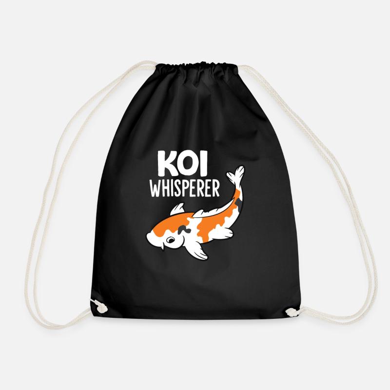 Koi-Flüsterer Aquarium Japanische Koi - Turnbeutel - Schwarz
