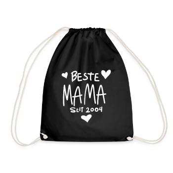 Beste Mama seit 2004 - Turnbeutel - Schwarz - Vorne