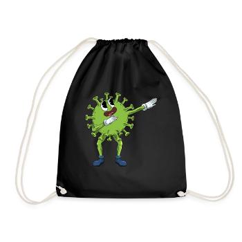 Dabbing Virus - Sac de sport léger - noir - Devant