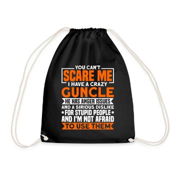 Guncle Gay Pride Schwuler Onkel Geschenk - Turnbeutel - Schwarz - Vorne