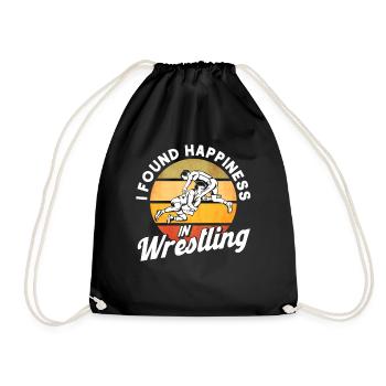 Ringen Ringen Trainer Ringer Geschenk - Turnbeutel - Schwarz - Vorne