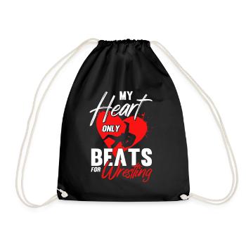 Wrestling Trainer Wrestling Wrestling Gift - Drawstring Bag - black - Front