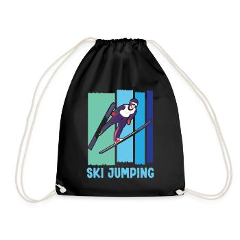 Saut à ski Saut à ski Saut à ski - Sac de sport léger - noir - Devant