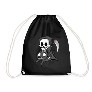 Grim Reaper et Black Panther - Sac de sport léger - noir - Devant