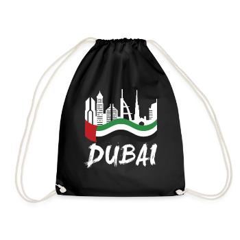 Dubai Vereinigte Arabische Emirate The Palm - Turnbeutel - Schwarz - Vorne