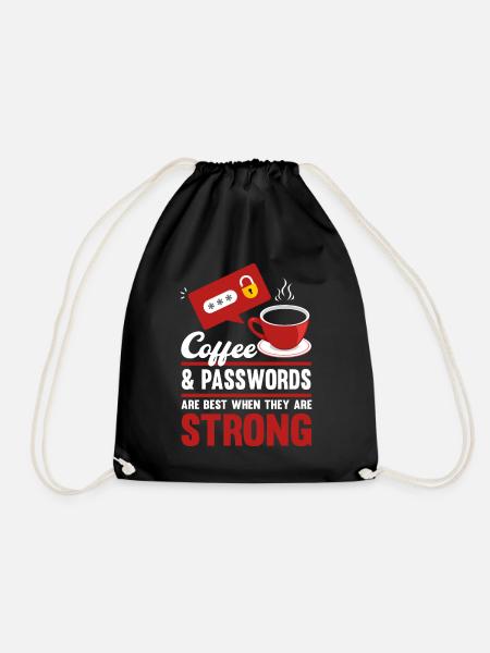 IT Sicherheit IT Analyst Cybersecurity Geschenk - Turnbeutel - Schwarz