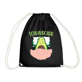 Schlavocado Avocado Chemise de sommeil officielle - Sac de sport léger - noir - Devant