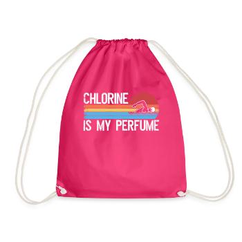 Drôle de nageur Nageur Chlore Est Mon Parfum - Sac de sport léger - fuchsia - Devant