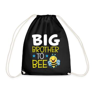 Big Brother To Bee Big Bro - Drawstring Bag - black - Front