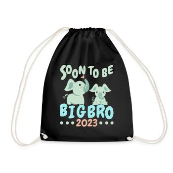Soon I'm Going to Be Big Brother 2023 - Drawstring Bag - black - Front