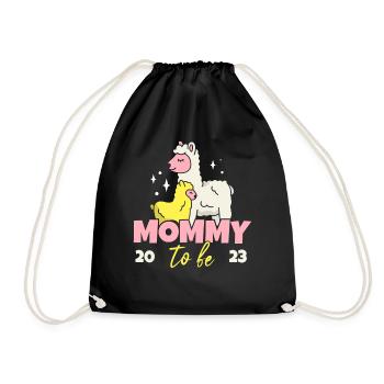 Mommy To Be 2023 Schwangere Mutter - Turnbeutel - Schwarz - Vorne