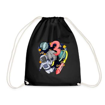 3 anniversaire garçon - 3 ans - J’ai 3 ans - Sac de sport léger - noir - Devant