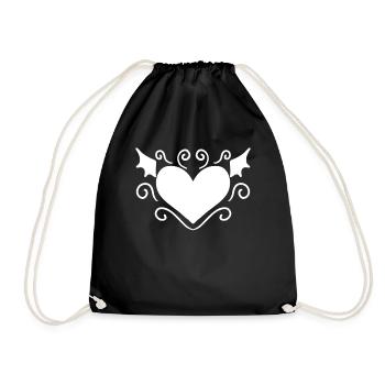 Ange du cœur - Sac de sport léger - noir - Devant
