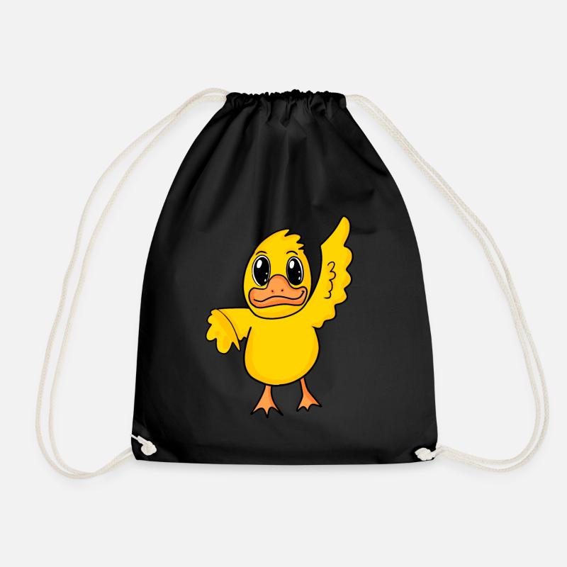 Duck - Drawstring Bag - black
