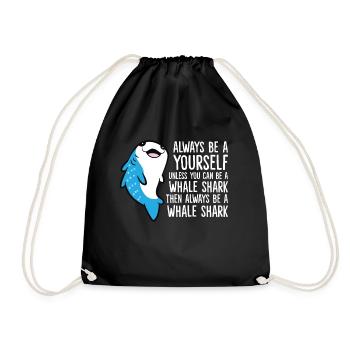 Soyez toujours vous-même à moins de connaître un requin-baleine - Sac de sport léger - noir - Devant