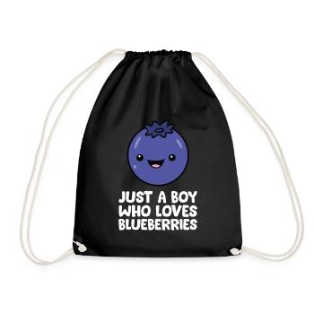 Juste un garçon qui aime les bleuets - Sac de sport léger - noir - Devant