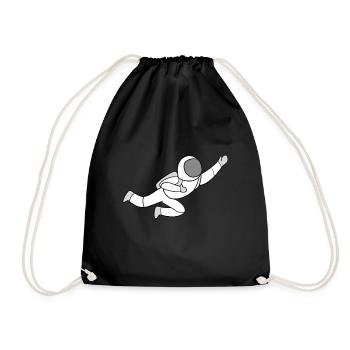 Astronaut - Drawstring Bag - black - Front