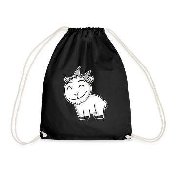 Bouc de chèvre - Sac de sport léger - noir - Devant