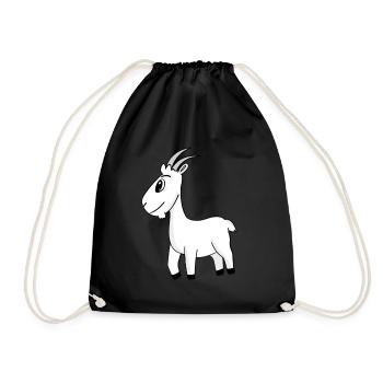 Bouc de chèvre - Sac de sport léger - noir - Devant