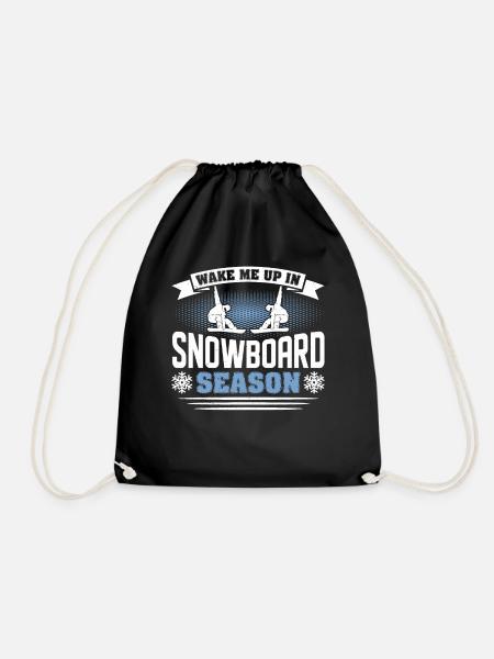 Snowboarder Snowboarden Snowboard - Turnbeutel - Schwarz