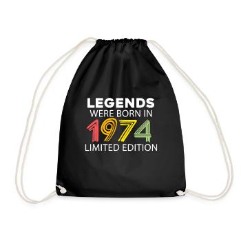 Fantastic since 1974 - born in 1974 - Drawstring Bag - black - Front