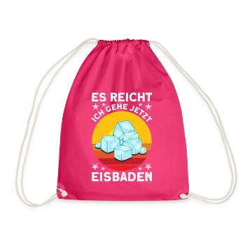 Eisbader Eisbaden Kaltduscher - Turnbeutel - Fuchsia - Vorne