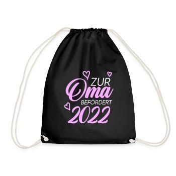 Oma 2022 - Turnbeutel - Schwarz - Vorne