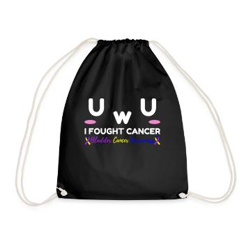 Cancer de la vessie J’ai combattu le cancer UwU-Gesche - Sac de sport léger - noir - Devant