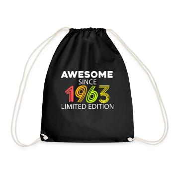 Fantastic since 1963 - born in 1963 - Drawstring Bag - black - Front