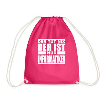 Informatiker - Turnbeutel - Fuchsia - Vorne