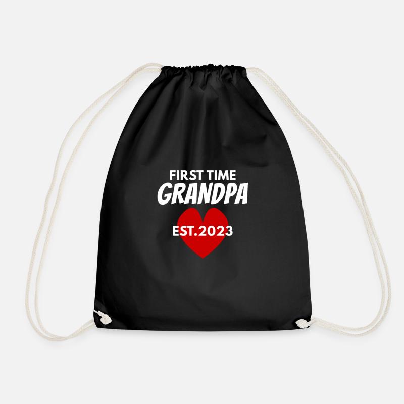 Grandpa 2023 - Drawstring Bag - black