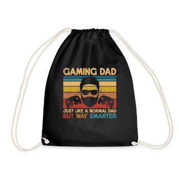 Der Gaming Dad Dads Controller Vatertag - Turnbeutel - Schwarz - Vorne